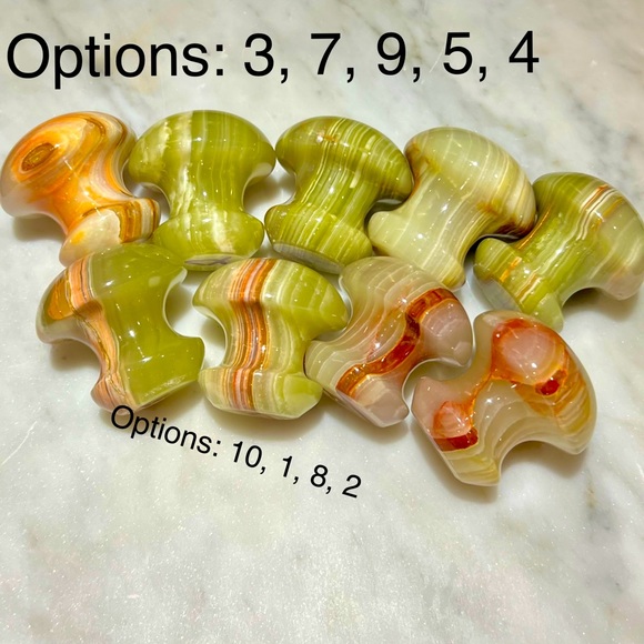 Green Banded Onyx Face Massager - Picture 3 of 3